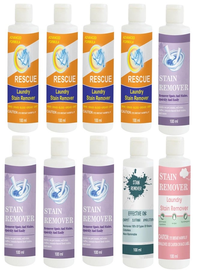 مجموعة مزيل البقع من توفوس: برتقالي (4 عبوات)، بنفسجي (4 عبوات)، سماوي ووردي | محلول تنظيف متعدد الأسطح للملابس والأقمشة والمفروشات (100 غرام لكل عبوة) - Image 1